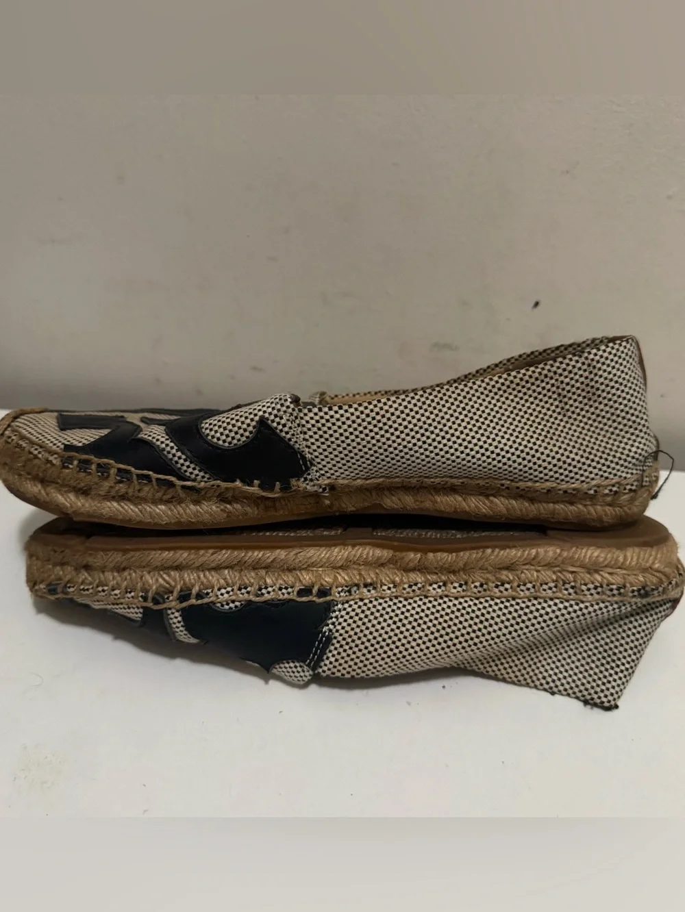Tory Burch Canvas Espadrilles Shoes Flats Size 6.5 Women’s